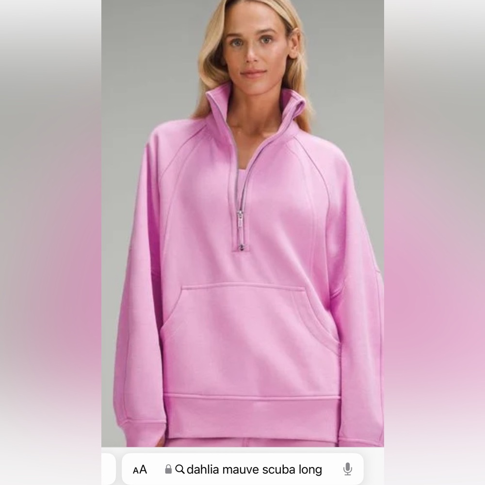 ISO lululemon dhalia mauve scuba long. Size xs/s or m/l